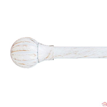 KIT EXTENSIBLE 120-210 CM D19MM EMBOUT TOUCH OF ZEN - BLANC