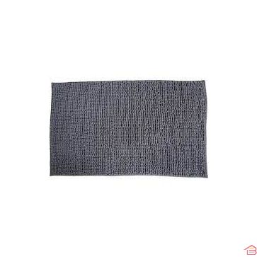 TAPIS MICROFIBRE BOULES UNI 45 X 75 CM - GRIS FONCE