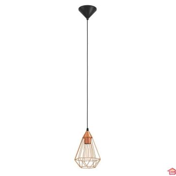 SUSPENSION TARBES NOIR Ø 175 MM E27 60 W