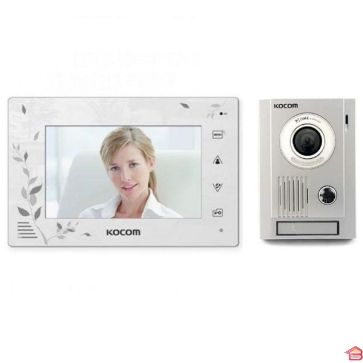 KIT VIDEO 1 POSTE ECRAN 7'' KCV-A374LE BLANC+ KC-MC30