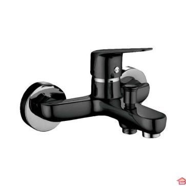 MITIGEUR BAIGNOIRE ET DOUCHE NOIR MAT NOVA