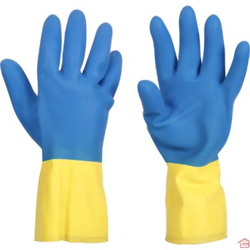 GANTS DE MÉNAGE EN NÉOPRÈNE ET LATEX HAUTE RÉSISTANCE