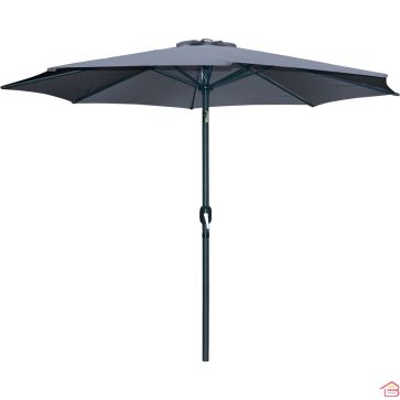 PARASOL ROND INCLINABLE 3 M ANTHRACITE AVEC STRUCTURE EN ALUMINIUM ET TOILE POLYESTER 200G – VENDU SANS SOCLE