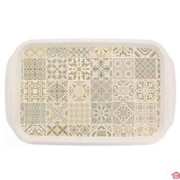 PLATEAU MÉLAMINE 51 X 32CM MOTIF MOSAIQUE