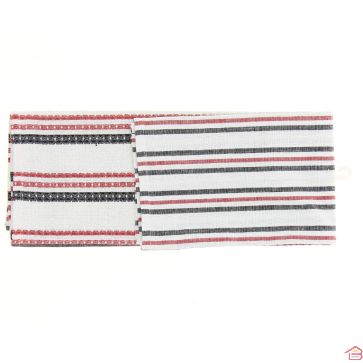 2 TORCHONS DIM 50X70 CM 100% COTON 4 MOTIFS CUISINE ET MOI