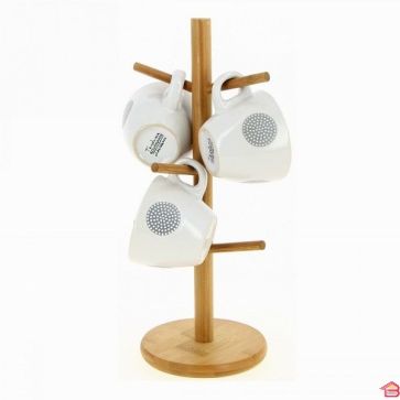 PORTE MUG EN BAMBOU 13.5X32CM