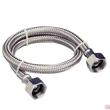 DOUBLE FLEXIBLE INOX 3/8 FEMELLE 60 CM