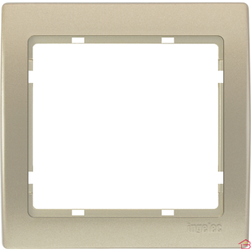 PLAQUE DE FINITION SIMPLE MODULAIRE POUR MÉCANISME ÉLECTRIQUE JADE ENCASTRÉ BLANC 85 X 85 MILLIMÈTRES