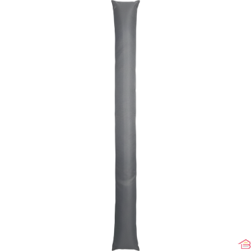 BOUDIN DE PORTE SIMPLE BOURRELET 80 CM GRIS AVEC BANDE VELCRO ANTI-FROID ET ANTI-POUSSIÈRE