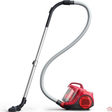 ASPIRATEUR TRAÎNEAU POWER CYCLONIC SANS SAC ROWENTA ROUGE AVEC TECHNOLOGIE CYCLONIQUE