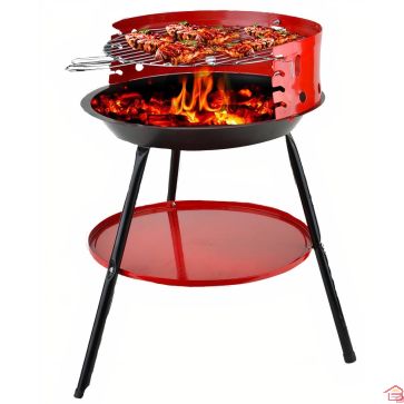 BARBECUE À CHARBON ROND 53X60 CM