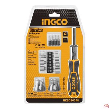 COFFRET TOURNEVIS 24 EMBOUTS INGCO