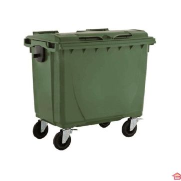 POUBELLE A DECHETS 660 L VERT JCOPLASTIC