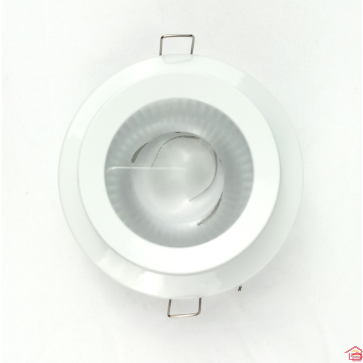 SPOT BAGUE ROND BLANC ORIENTABLE