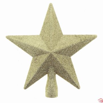 CIMIER ETOILE PAILLETEE - OR H 20 CM