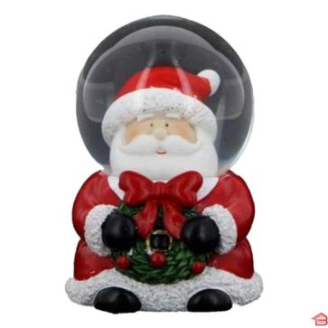 BOULE DE NEIGE NOEL RESINE 4.9*4.6*6.8 CM