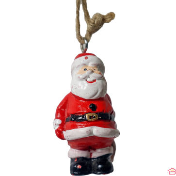 SUSPENSION PÈRE NOËL 6,5 CM DÉCORATION DE NOËL À SUSPENDRE