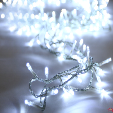 GUIRLANDE LUMINEUSE CLIGNOTANTE 120 LEDS BLANCHES 6 M