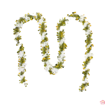 GUIRLANDE À BRINS FINS BICOLORE DORÉE AVEC MOTIF ÉTOILE