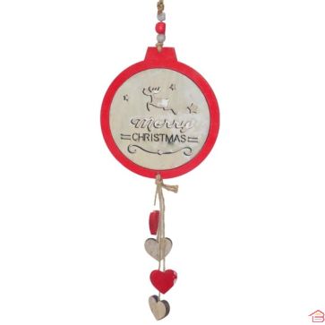 GUIRLANDE DE NOËL EN BOIS 16x40 CM