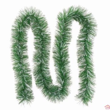 GUIRLANDE DÉCORATIVE VERTE NATURE MARTA NEIGE 2 M x 10 CM