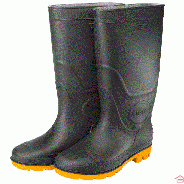 BOTTES EN PVC TAILLE 45 NOIR INGCO