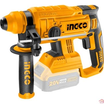 MARTEAU PERFORATEUR ÉLECTRIQUE SANS FIL 20 VOLTS SANS BATTERIE INGCO MOTEUR SANS CHARBONS SDS PLUS 22 MM