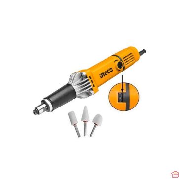 MEULEUSE DROITE 6MM 400W + 3 ACCESSOIRES INGCO
