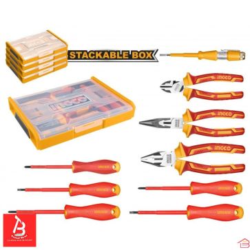 JEU D'OUTILS À MAIN ISOLÉS 9 PIECECS INGCO