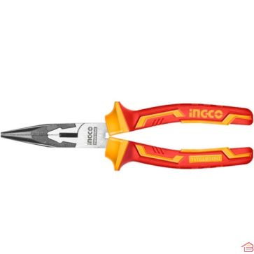 PINCE À LONG BEC ISOLÉE 160 MM POUR TRAVAUX ÉLECTRIQUES JUSQU’À 1000 VOLTS INGCO