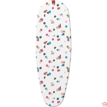 HOUSSE DE TABLE À REPASSER EN COTON 130X47 CM CONFETTI RAYEN