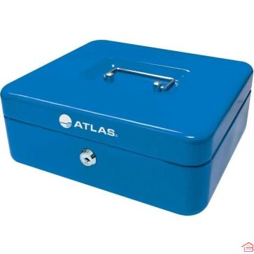 CAISSE À MONNAIE ATLAS 250X200X90 MM BLEU