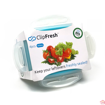 SET DE 4 BOITES CLIP FRESH 400 ML