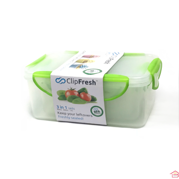 SET DE 3 BOITES 1001 CLIP FRESH 520 ML X 2 + 2.3 L