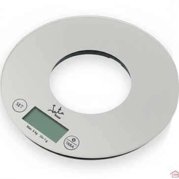BALANCE DE CUISINE RONDE ÉLECTRONIQUE 5 KG AVEC ÉCRAN LCD