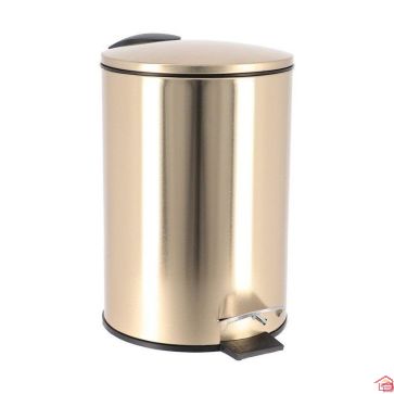 POUBELLE METAL FREIN DE CHUTE 3L - OR