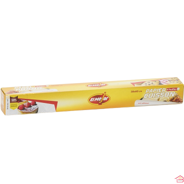 PAPIER CUISSON 8 FEUILLES 38X60 CM