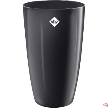 POT DE FLEURS HAUT NOIR MÉTALLISÉ 32 CM ELHO BRUSSELS DIAMOND INTÉRIEUR