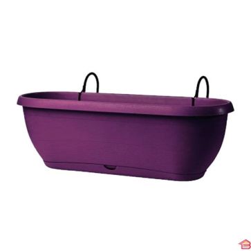 JARDINIERE BALCONIAKIT 50 X 16 CM MAUVE