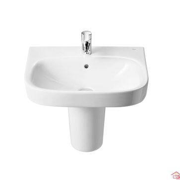 LAVABO CARRE 50 CM EN PORCELAINE - ROCA DEBBA