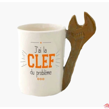 MUG HUMORISTIQUE CLEF