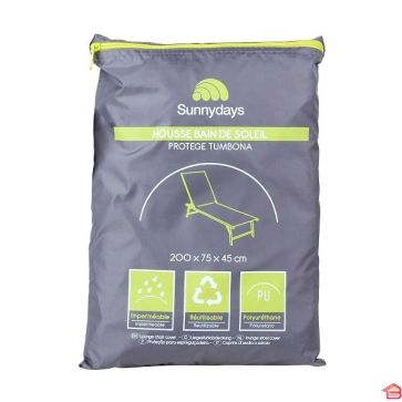 HOUSSED DE PROTECTION POUR BAIN DE SOLEIL POLYESTER 200X75X45 CM
