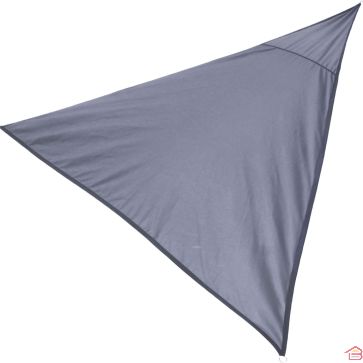 TOILE D’OMBRAGE TRIANGULAIRE ANTHRACITE 3 X 3 X 3 M EN POLYESTER 160 GR/M²