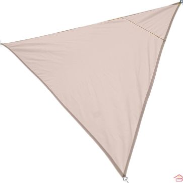 TOILE D’OMBRAGE TRIANGULAIRE BEIGE 3 X 3 X 3 M POLYESTER 160 GR/M²