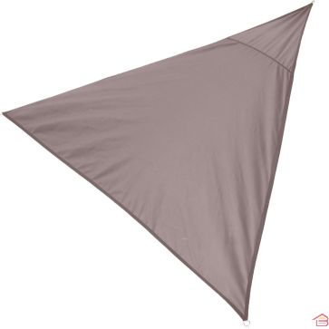 TOILE D’OMBRAGE TRIANGULAIRE TAUPE 3 X 3 X 3 M POLYESTER 160 GR/M²