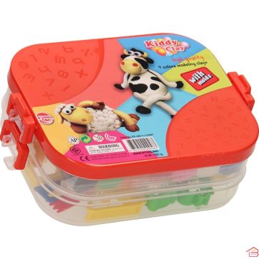 PATE À MODELER SET DE 7 PIÈCES + 10 MOULES