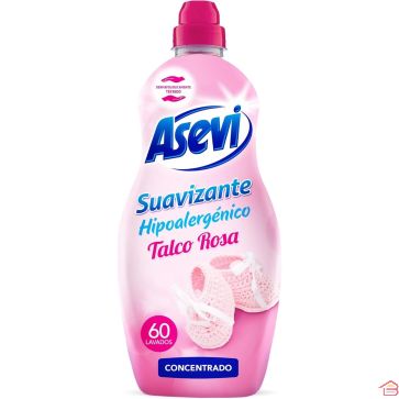 ADOUCISSANT CONCENTRÉ ASEVI TALC ROSE 1.5 L HYPOALLERGÉNIQUE