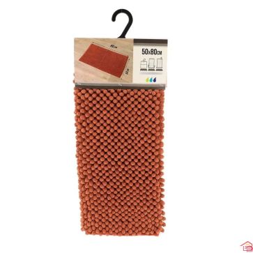 TAPIS MICROFIBRE BOULES 50 X 80 CM CUIVRE
