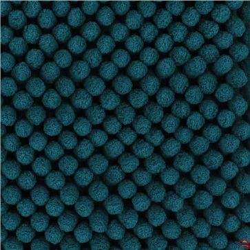 TAPIS MICROFIBRE BOULES 50 X 80 CM BLEU PAON