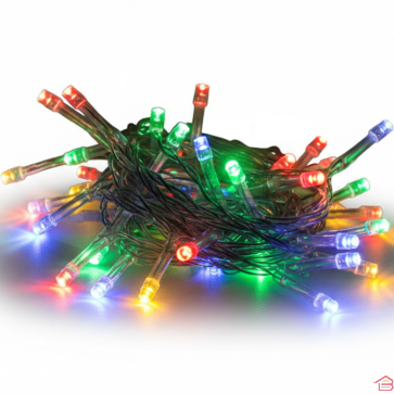 GUIRLANDE LUMINEUSE MULTICOLORE RGB 10 MÈTRES AVEC LED USAGE INTÉRIEUR ET EXTÉRIEUR